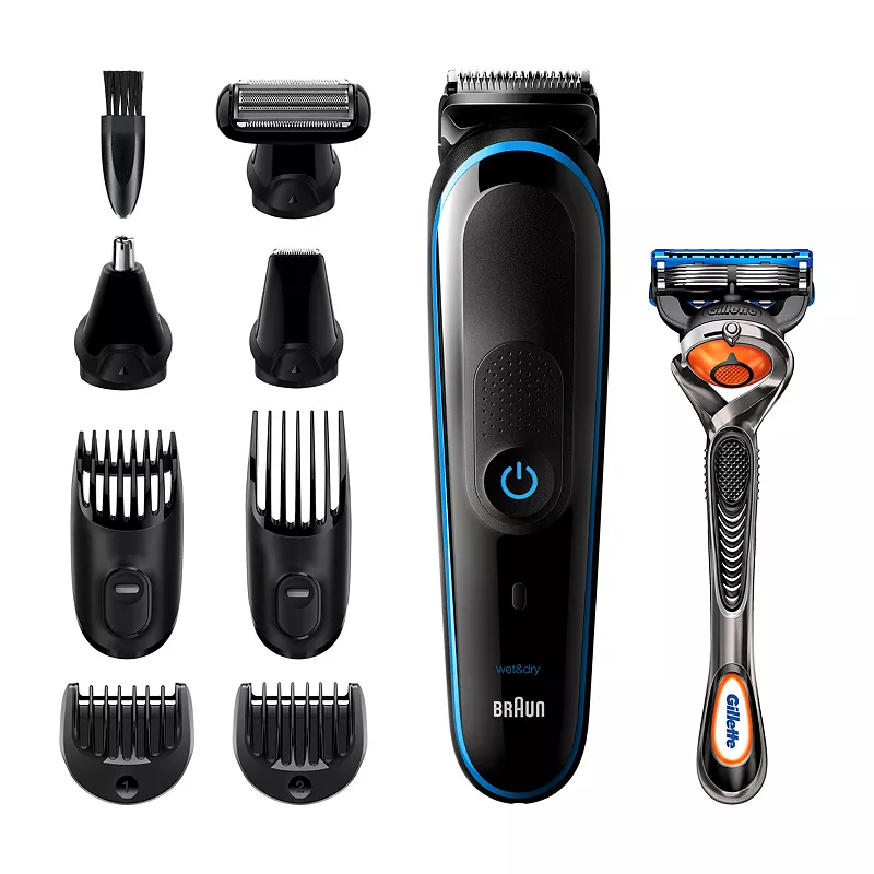 Braun 9-in-1 Beard, Hair & Body Trimmer Black/Blue, MGK5280