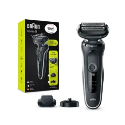 Braun Series 5 Electric Shaver With Charging Stand And Precision Trimmer - Black/White 50-W4200cs