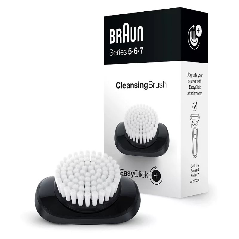 Braun EasyClick Cleansing Brush Attachment For Series 5, 6 And 7 Electric Shaver (New Generation)
