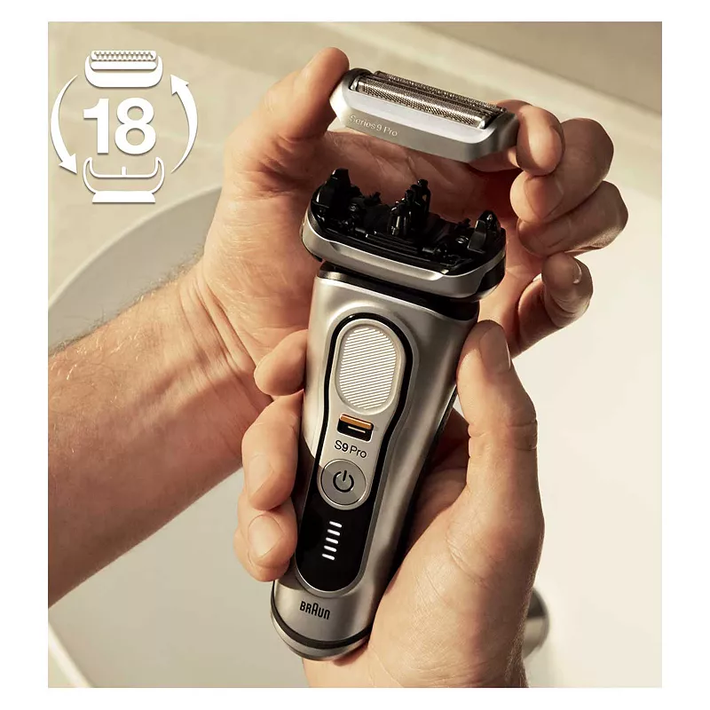 Braun Electric Shaver Head Replacement - Part 94M, Silver - Image 2