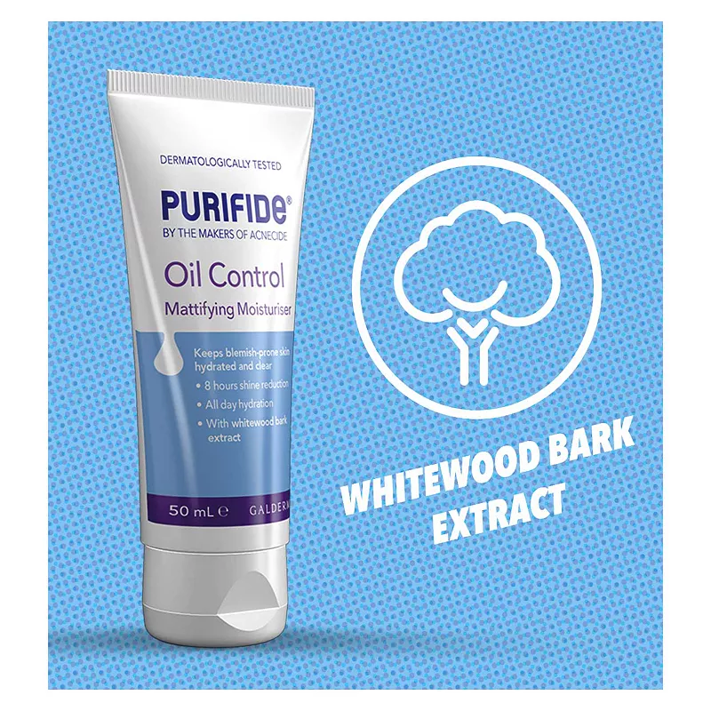 PURIFIDE Oil Control Mattifying Moisturiser 50g - Image 2