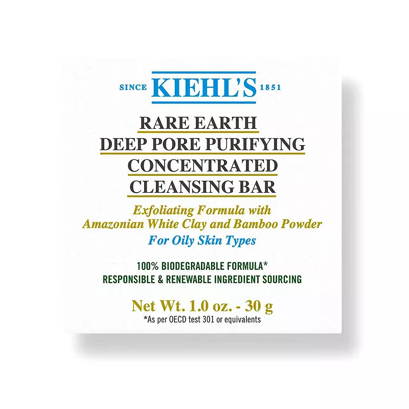 Kiehl's Rare Earth Deep Pore Detoxifying Concentrated Cleaning Bar 100g