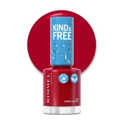 Rimmel London Kind And Free Nail Polish Poppy Pop Red