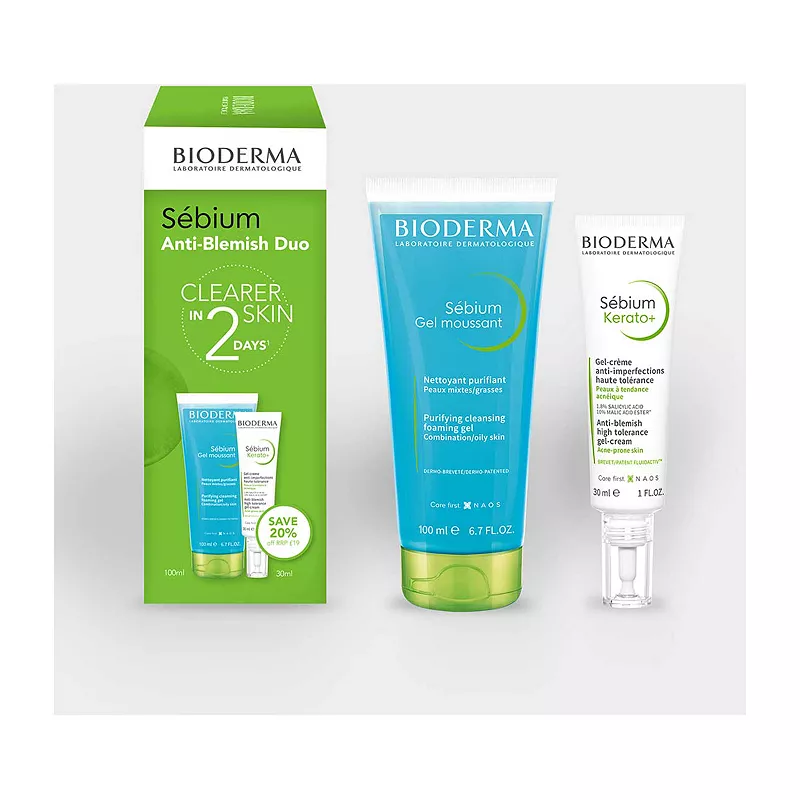 Bioderma Bioderm Sebium Anti-blemish Duo For Acne-prone Skin Gift Set