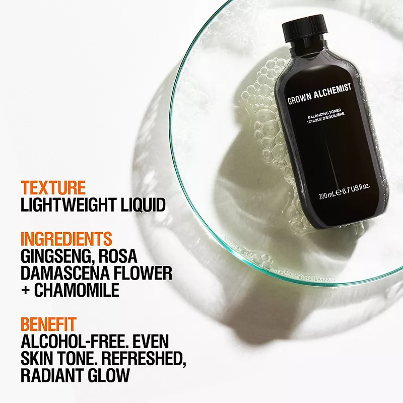 Grown Alchemist Balancing Toner: Rose, Ginseng, Chamomile 200ml - Image 2